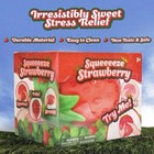 New Sunny Days Jumbo Squeezy Strawberry Squishy Sensory Toy 