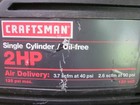 Craftsman 2 Hp 125 Psi Portable Air Compressor W  Hose  120 V
