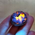 3pcs Natural Yooperlite Tumbled Polished Flame Stone Uv Reactive Fire Stone