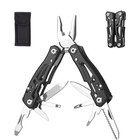 14 In 1 Mini Multitool Pliers Pocket Knife Multi Tool Keychain Edc Camping Black