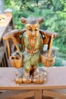 Asian Hand Carved Wooden Fiqurine