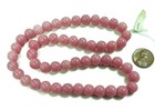 50 Vintage Japanese Cherry Brand Glass Opaque Dusty Rose 10mm  Round Beads 4718