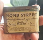 Vintage Bond Street Pipe Tobacco Tin Philip Morris Small Sample Trial Size