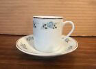 Lot 23 Vtg Chinese Porcelain Demitasse Tea Cup   Saucer Sets- Blue Floral silver