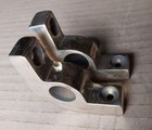 2 Antique Cast Brass Stair Rod Brackets Vintage Old 9 - 12 5mm Round Holders