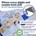 Todale Foldable Baby Play Mat - Padded Floor Mat For -