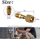2x Hvac R32 Reverse Thread 1 4    Female 1 4    Male Adapter For A2l R454b r32 Tanks