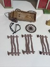 Vintage Lazy-day Farm Marx Tin Metal Litho Toy Barn With Some Accessories