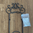 Vintage Metal 2-plate Wall Mount Display Rack - Collectible Plate Holder 32x9 5   