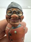 Vintage  Mechanical Bottle Stopper     Carved Man
