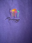 Mirage Las Vegas 100  Cotton Polo Golf Shirt Mens L Large Purple Vintage 1997