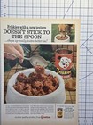 Carnation Friskies Canned Dog Food White Bowl Real Liver Vintage Print Ad 1963