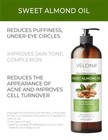Velona Sweet Almond Oil - 16 Oz   100  Pure And Natural Carrier Oil   Refined  C