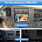 For Chevrolet Express Van 2008-2024 Carplay Car Stereo Radio Android 13 Gps Navi
