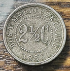 1881 Colombia 2 5 Centavos Nice Original Xf Chrc