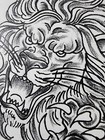 Original 1980s Hand Drawn  Vintage Traditional Tattoo Flash Production Sheet 21