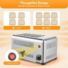 1680w Commercial Conveyor Toaster Stainless Industrial Bread Toaster 6 Slice