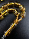 Amber Dust 33 Beads Islamic Gift Rosary Tasbih Misbaha Sibha                              