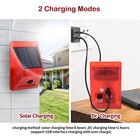 Solar Strobe Light Alarm 129db Motion Sensor Sound Alarm Siren Remote Control