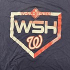 Washington Nationals 2019 World Series Wsh Logo T-shirt Men s L Navy Blue Mlb