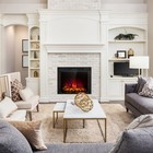 Topbuy 26 Inch Recessed Electric Fireplace Insert Heater W  Remote Control
