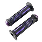 Universal Aluminum Alloy Soft Rubber 7 8  Motorcycle Handlebar Hand Grips Cover