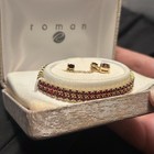 Vintage Gold Tone Roman Necklace  Earring  And Bracelet Set