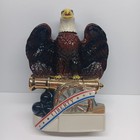 Empty Vintage Eagle Rare Kentucky Bourbon Whiskey Ceramic Decanter  3 In Series