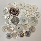246 Vintage And Antique Mother Of Pearl Abalone Buttons
