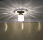 383a Vintage Antique 20 s 30 s Glass Ceiling Light Lamp Fixture Porch Hall Foyer
