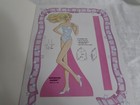 Vintage 1989 Super Star Barbie Paper Dolls Uncut Golden 1 Doll Mattel Toy