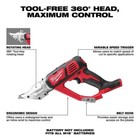 Milwaukee M18 Cordless 18 Gauge Double Cut Shear  bare Tool 