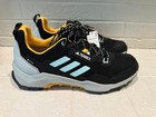 New Adidas Gore-tex Terrex Ax4 Gtx  Mens 12 5 Hiking Shoes Black And Aqua If4865