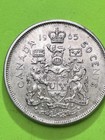 1965 Canadian  Silver Ag 50 Cent Half Dollar  Qeii    New Effigy  Nice Coin
