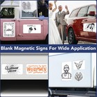 4 Pcs 24x12 Inch Car Door Magnets Signs Flexible Magnetic Bumper Stickers