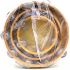 3pcs Tambourines Set Wooden Church Party Tambourine Natural Head 6 8 10 Inches