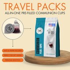  Travel Size Pre Filled Communion Plus Cups 50 Pack Concord Grape Juice Wafer