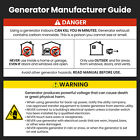 3 500 Watt Portable Gas Powered Generator Inverter For Camping  Rv  Home Backup