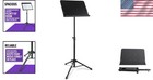 Orchestral Music Stand Folding Tripod Black Portable Sheet Music Holder