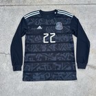 Adidas Mexico National Team Black Jersey 2019 Long Sleeve Mens Size Large Lozano