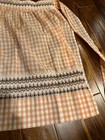 Apron Vintage 1 2 Half Checkered Embroidered Retro 1950s