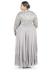 R m Richards Women Plus Size Beaded Chiffon Jacket Dress - Two Piece Women Dress