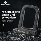 Rockbros Smart Bike Lock Nfc Card U-lock Bike Lock Motorcycle Lock Anti Theft