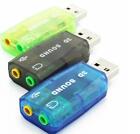 Usb To 3 5mm Mic Headphone Jack Stereo Headset 3d Sound Card Audio Adapter Usa