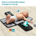 Yellowphant Baby Portable Changing Pad - Premium Foldable Larger Napkin Slot And