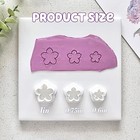 Flower Petal Clay Cutters - Flower Polymer Clay Cutters For Earrings Small