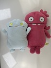 2 Pc Ugly Dolls Stuffed Animal Plush Monsters Pink   Blue Plush Doll Toys Gifts