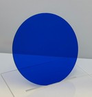 Acrylic Plexiglass Circle Disc-1 8  Thick-blue Transparent-6  Diameter