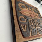 Haida Carved Woodblock Bear Design Vintage 1960   s  Signed 