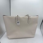 Coach Signature Interior Signature Town Tote F76637 Chalk Khaki Nwt Reg  398 Nwt